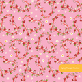 Pink Love on the Line Seamless Pattern