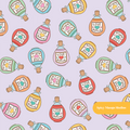 Lavender Love Spell Seamless Pattern
