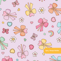 Lavender Magic Wand Seamless Pattern