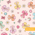 Light Pink Magic Wand Seamless Pattern