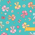 Teal Magic Wand Seamless Pattern