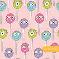 Pink Monster Pops Seamless Pattern – Digital Download