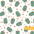 Neutral Monarch Pops Seamless Pattern – Digital Download