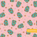 Pink Monarch Pops Seamless Pattern – Digital Download
