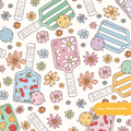 Neutral Pickle Ball Floral Seamless Pattern – Digital Download