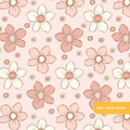 Pink Pastel Floral Seamless Pattern