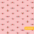 Pink Pop Hearts Seamless Pattern