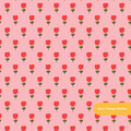 Pink and Red Tulip Seamless Pattern – Spring Nursery & Easter Digital Download