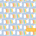 Stoney Blue Rainbow Candy Seamless Pattern