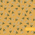 Marigold Retro Daisy Seamless Pattern