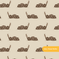 Neutral Rattler Seamless Pattern