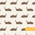 Off White Rattler Seamless Pattern
