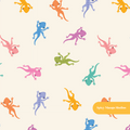 Neutral Salamander Seamless Pattern – Nature Nursery & Woodland Digital Download