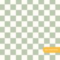 Sage Checker Seamless Pattern