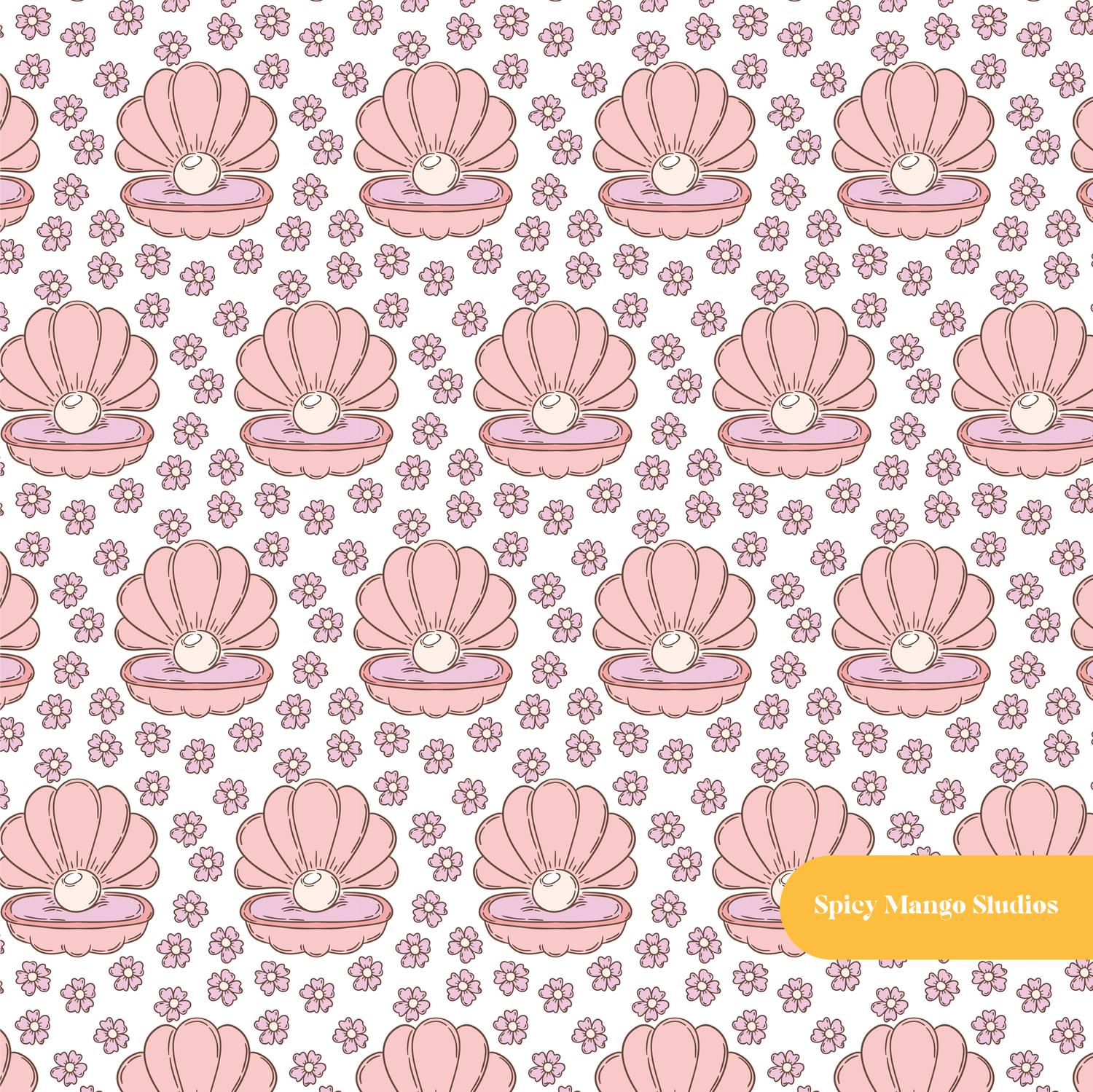 White Shine Bright Seamless Pattern