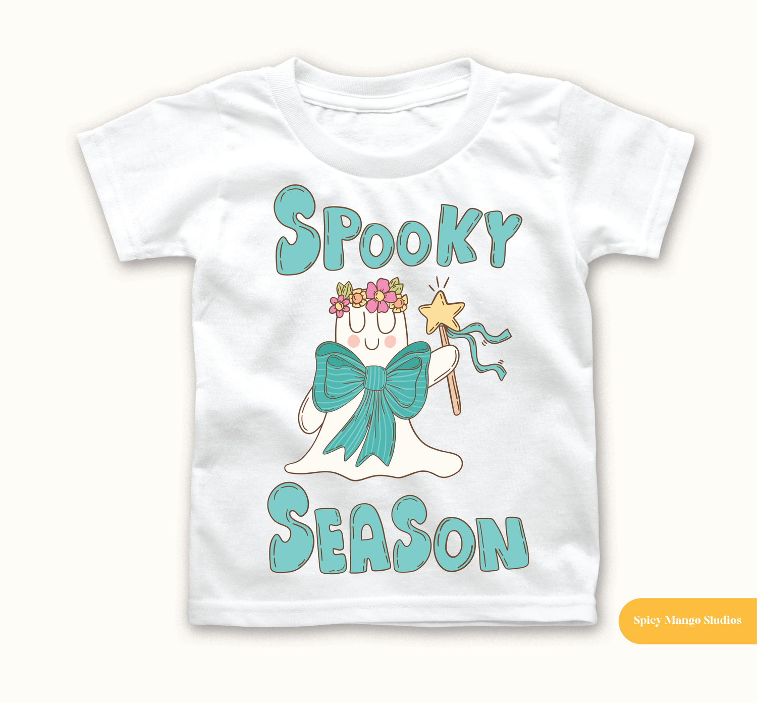 Teal Spooky Season Transparent SVG Sublimation