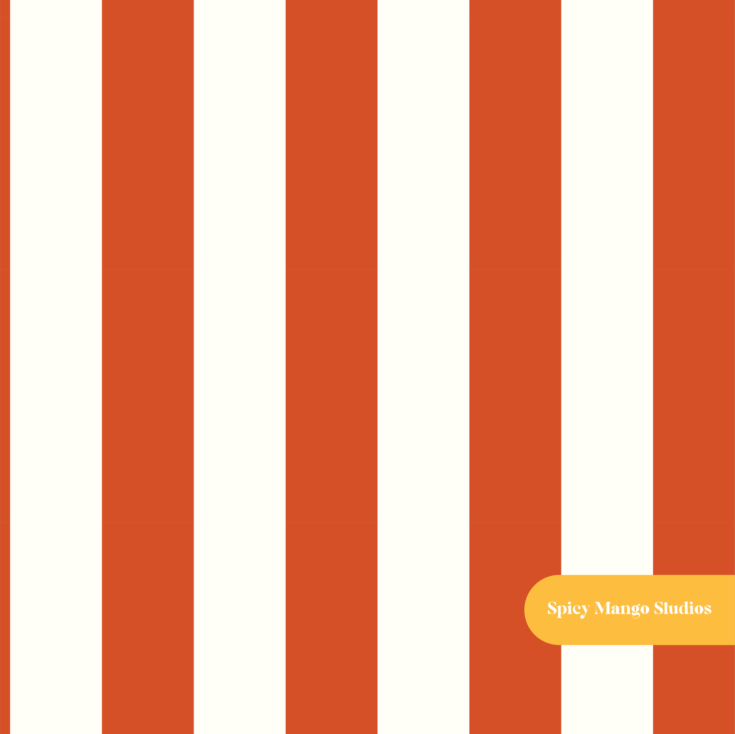 Burnt Red Sardinia Stripe Seamless Pattern