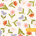 Neutral Spring Floral Seamless Pattern