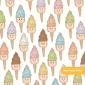 Neutral Swirly Seamless Pattern – Whimsy Nursery & Retro Digital Download