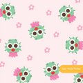 Pink Swampina Seamless Pattern – Halloween Party & Spooky Cute Digital Download