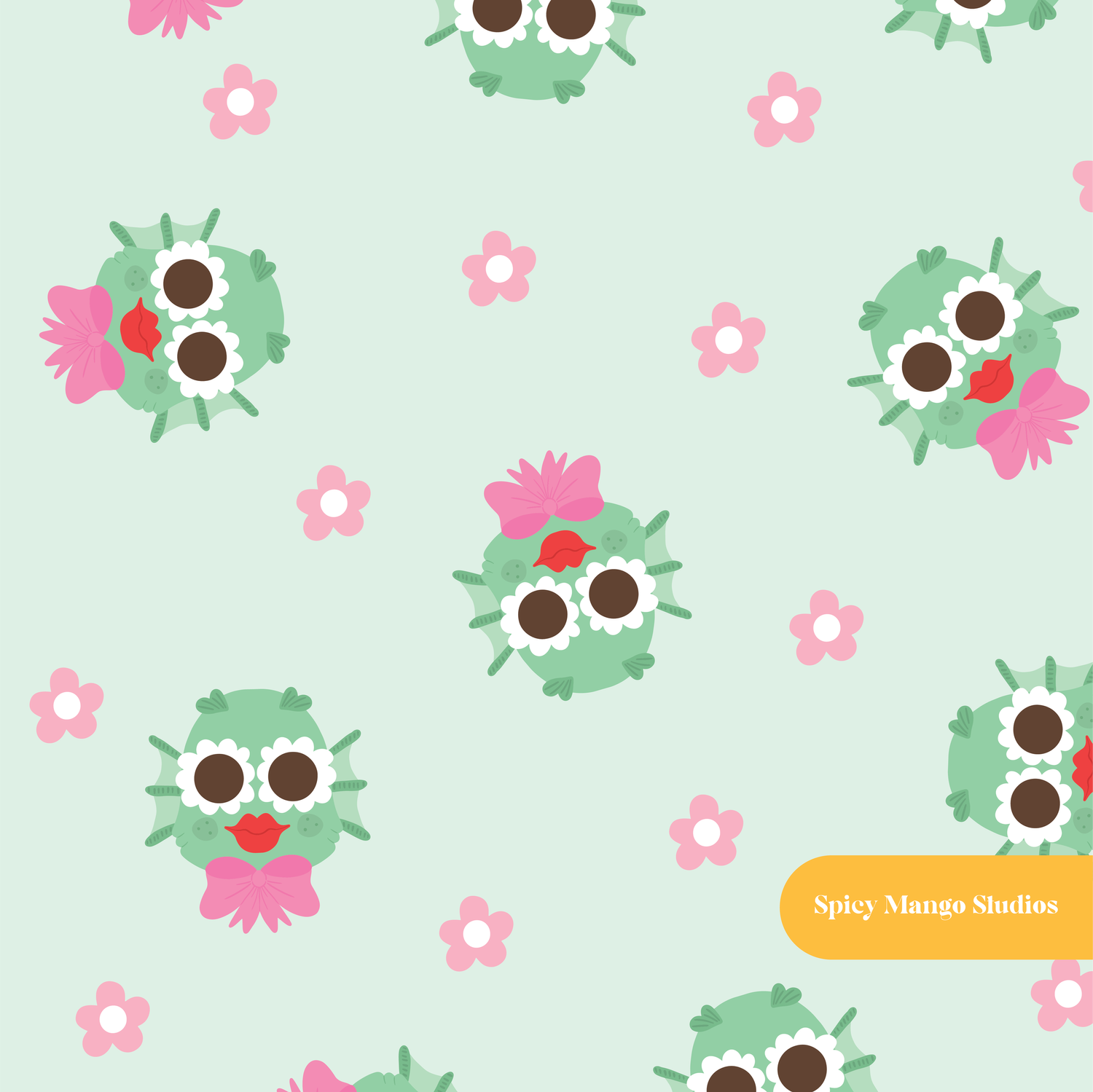 Swamp Green Swampina Seamless Pattern – Digital Download