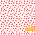 Red Tonal Hearts Seamless Pattern