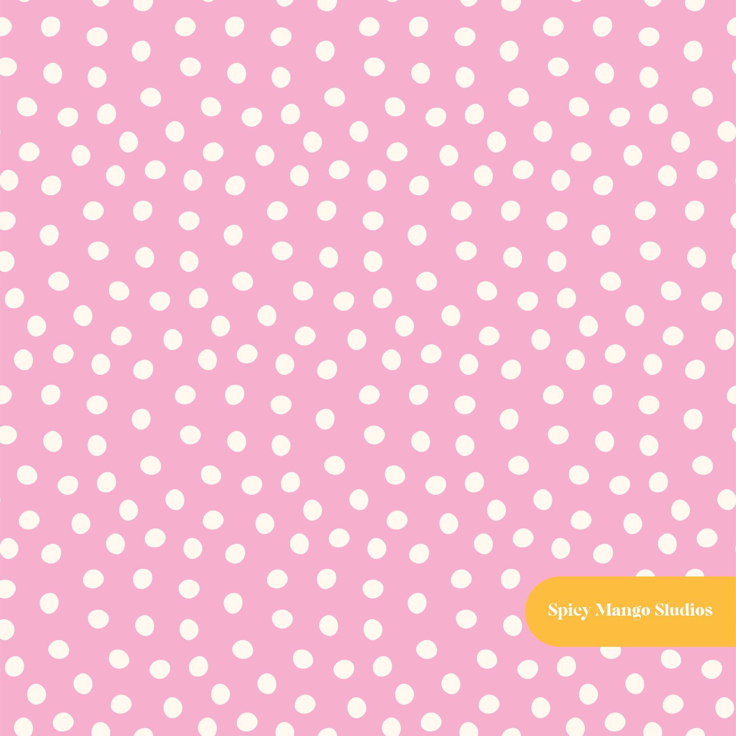 Pink Valley Polka Dot Seamless Pattern