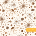 Off White Valley Floral Seamless Pattern
