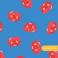 Blue Vampire Kisses Seamless Pattern – Digital Download