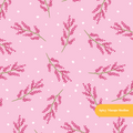 Pink Winter Holly Seamless Pattern – Christmas & Holiday Décor Digital Download