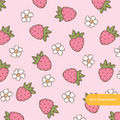 Pink Yummy Berries Seamless Pattern – Summer Party & Kitchen Digital Download
