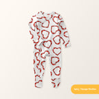 White Heart Rings Seamless Pattern
