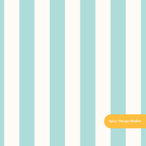 Aqua Stripe Seamless Pattern