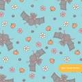 Aqua Batilda Seamless Pattern