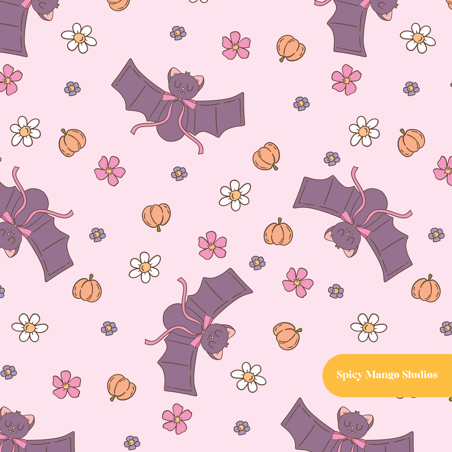 Pink Batilda Seamless Pattern