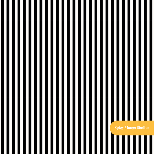 Black and White Pinstripe Seamless Pattern