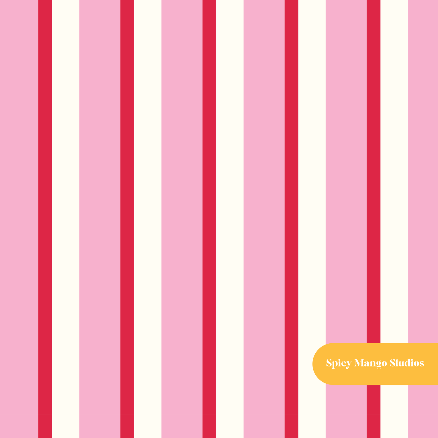 Pink and Red Callum Stripe Seamless Pattern