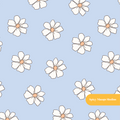 Blue Cute Daisies Seamless Pattern – Digital Download