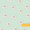 Mint Cute Daisies Seamless Pattern – Digital Download