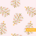 Pink Whimsy Christmas Seamless Pattern