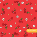 Red Cherry Cherry Seamless Pattern