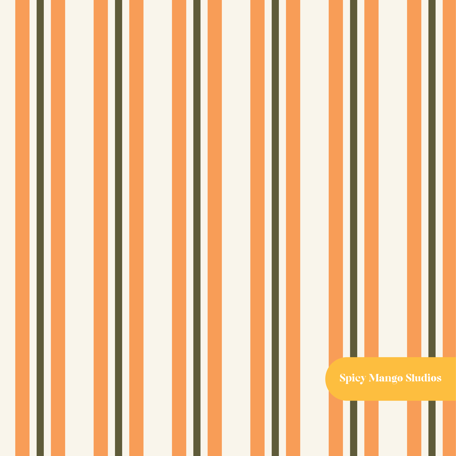 Neutral Clementine Stripe Seamless Pattern – Digital Download