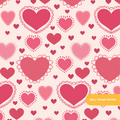 Pink Classic Valentine Seamless Pattern