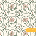Neutral Colette Floral Seamless Pattern