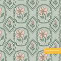 Sage Colette Floral Seamless Pattern