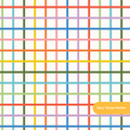 Off White Confetti Plaid Seamless Pattern