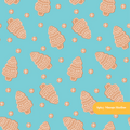 Aqua Christmas Cookies Seamless Pattern