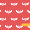 Red Cute Valentine's Seamless Pattern