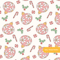 Neutral Daisy Ornaments Seamless Pattern