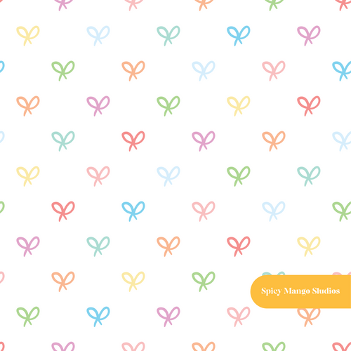 Colorful Bows Seamless Pattern